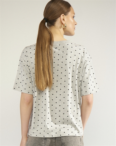 Nümph - Rossa Oversize T-Shirt - Light Grey Melange 